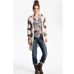 Free People Cuddle Bear Chunky Knit Duster Cardigan